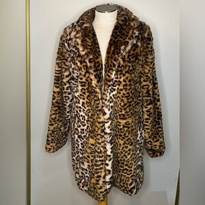 Leopard Print Teddy Jacket